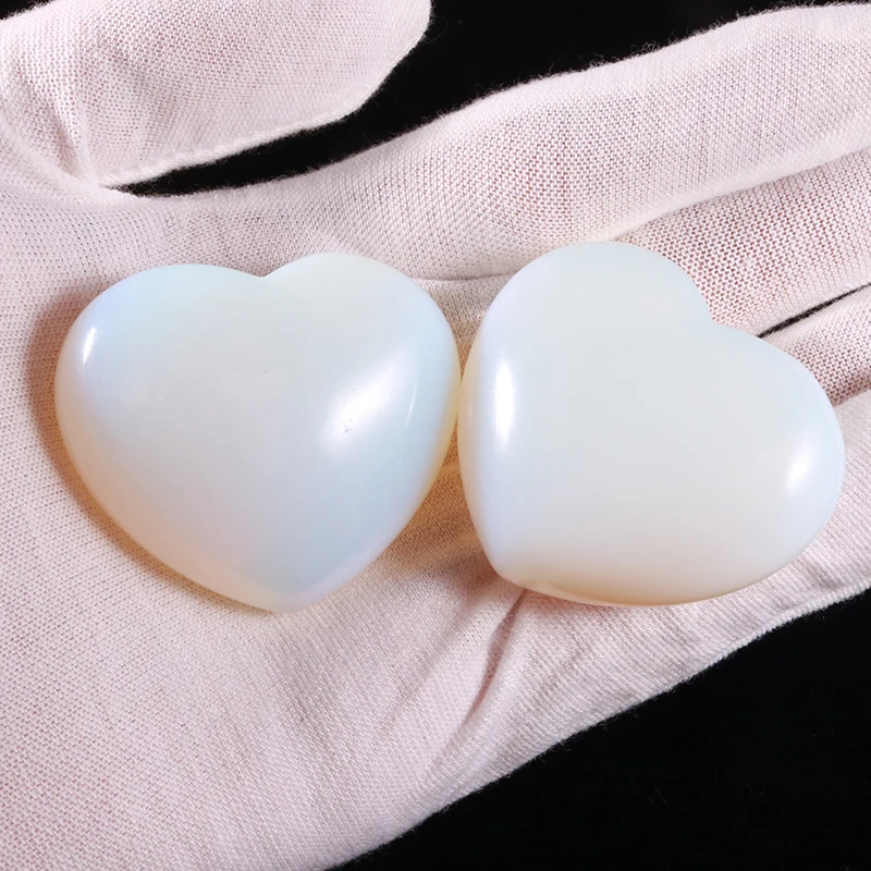 Бусины из синтетического опала в форме сердца 40 мм 1 шт. | Украшения и аксессуары