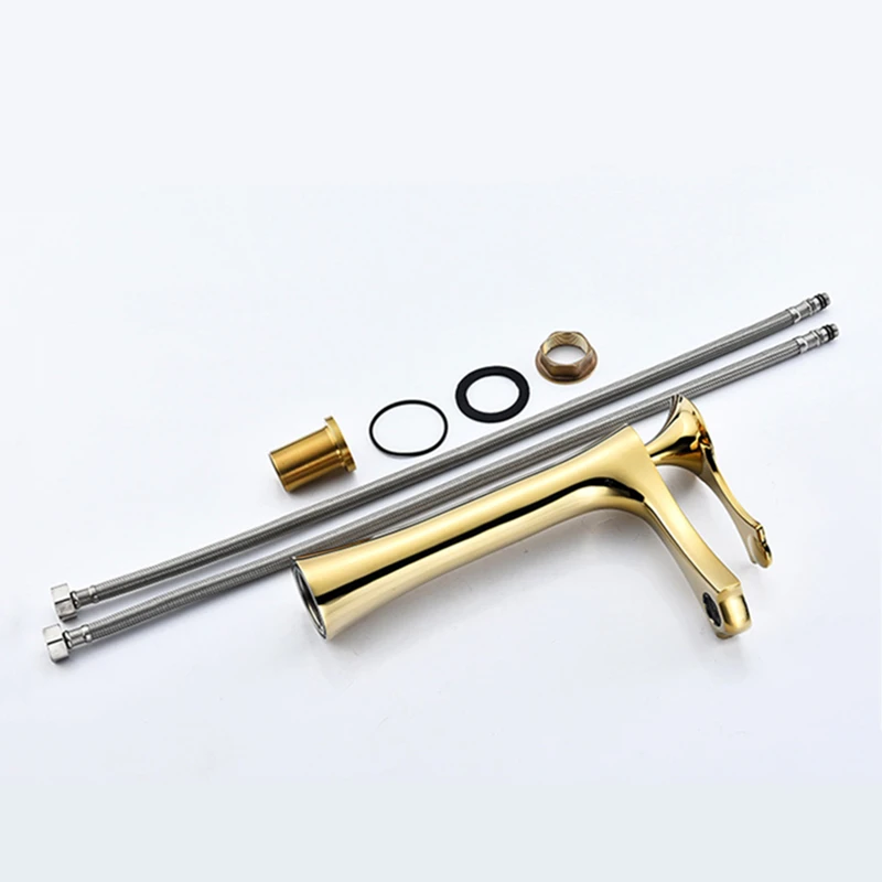 LIUYUE смесители для умывальника черный/белый латунный кран с одной ручкой ванной