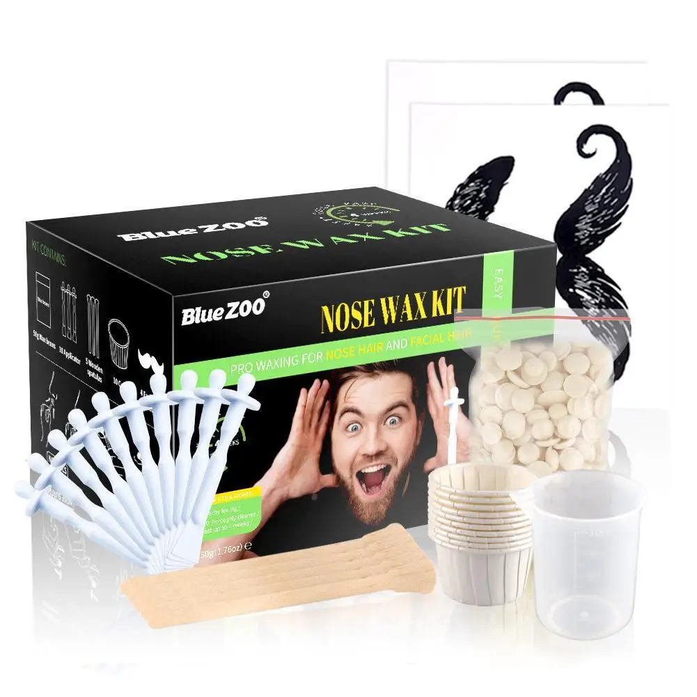 

Hair Removal Nose Wax Kit Nose Hair Wax Removal Cosmetic Tool Nose Hair Trimmer Men nose Hair Remover Waxing Nose