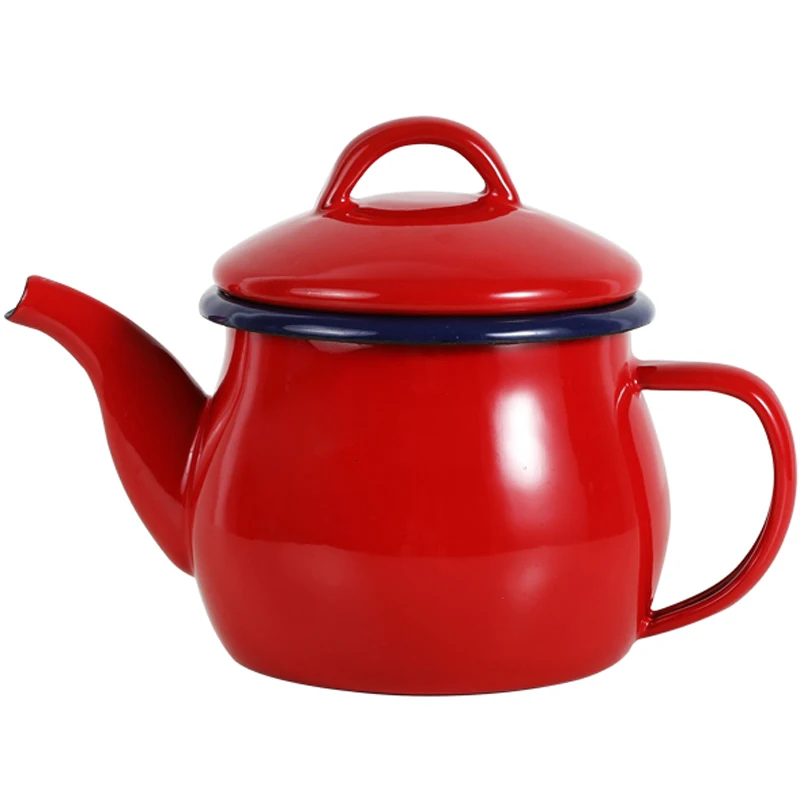 

Thickness Enamel Teapot Dress Oiler Storage Tank Household Soy Sauce Bottle Flavoring Coffee Pot