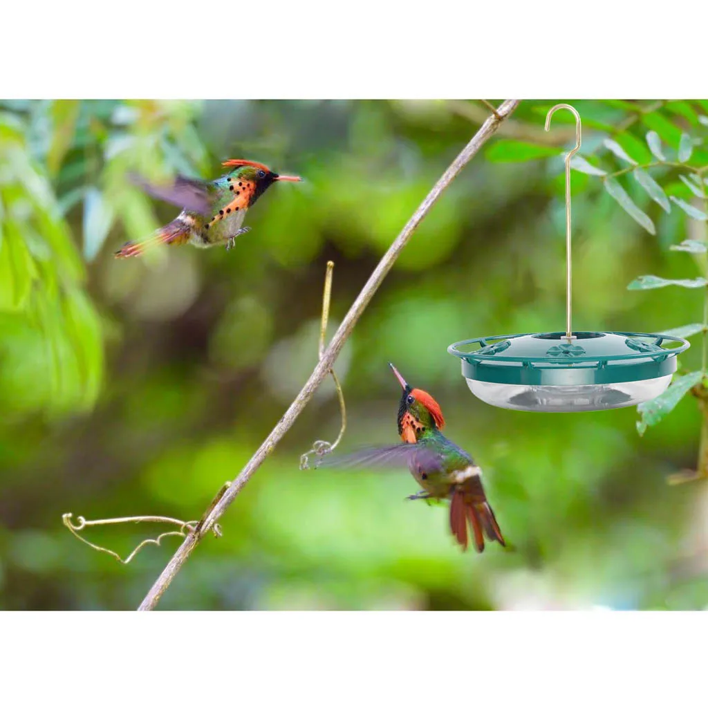 

2pcs Outdoor Hummingbird Feeder Plasic Bird Feeder with 8 Feeding Stations