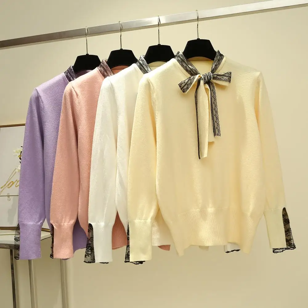 Кружевной свитер женский модный зимнее короткое пальто розовый фиолетовый 2019