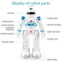 remote control robot multi function usb charging childrens toy rc robot will sing dance action figure gesture sensor robot