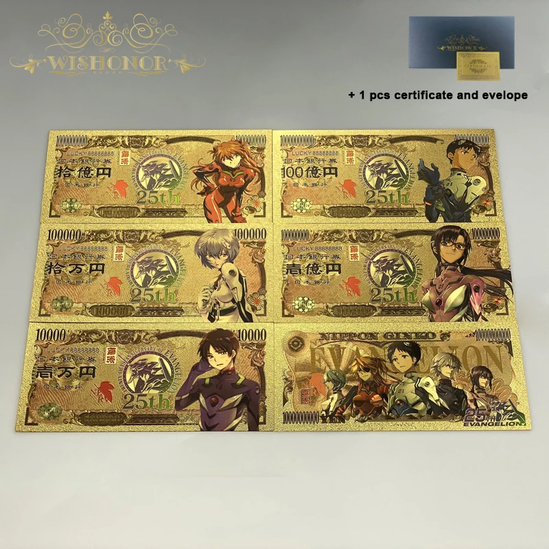Горячая Распродажа 5 дизайнов японское аниме Евангелион пластиковая карта для