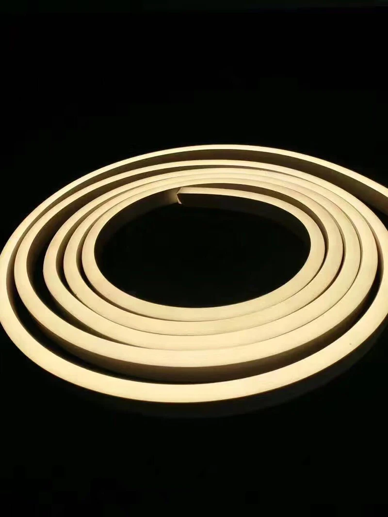 Fanlive 50 м 8 мм* 16 мм широкий мини, неоновые, гибкие 120 светодиодный S/m 2835 SMD Rgb светодиодный водонепроницаемый Неон трубка 220 в 12 В 24 в 110 В гибкая лента