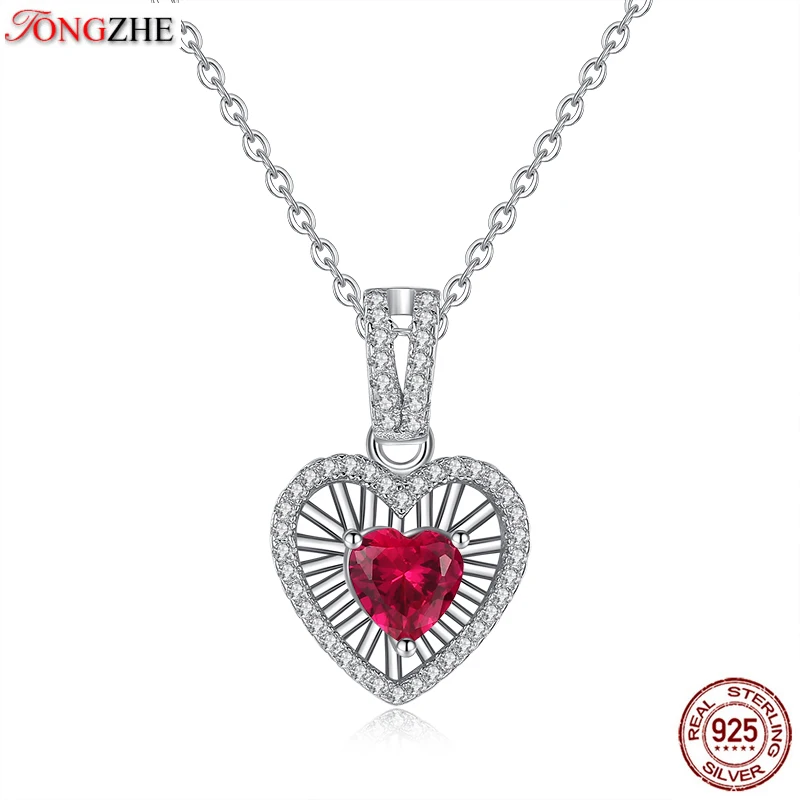 Женский ювелирный аксессуар TONGZHE ожерелье из стерлингового серебра 925 пробы в