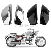 chrome black motorcycle battery side fairing cover for honda vtx 1800 vtx1800 rsnft 2002 2003 2004 2005 2006 2007 2008