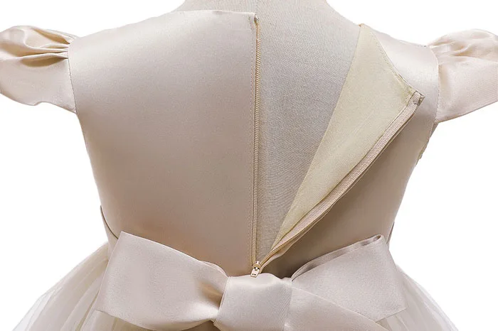 Элегантные платья для первого причастия девочек бальное платье со шлейфом макси