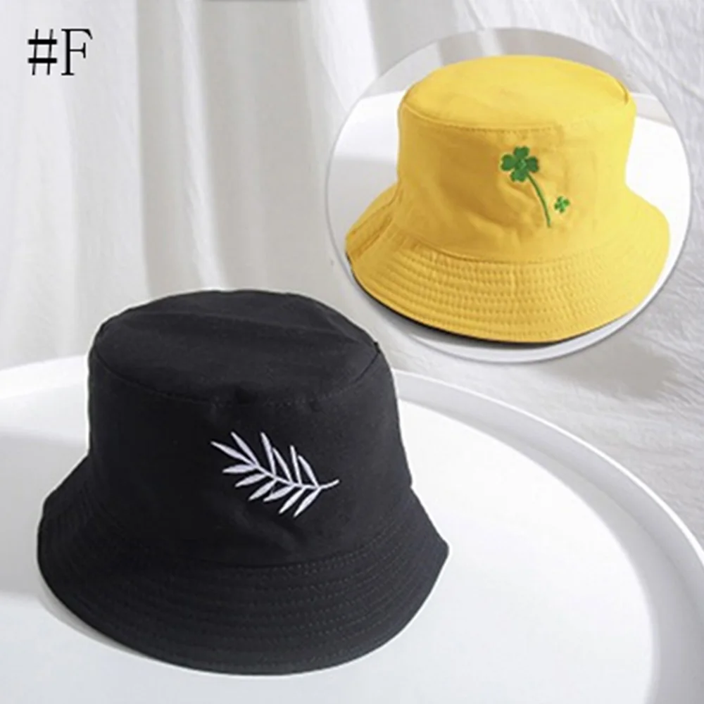 Двусторонняя ведро шапка женские шапки на плоской подошве пляжные шляпы