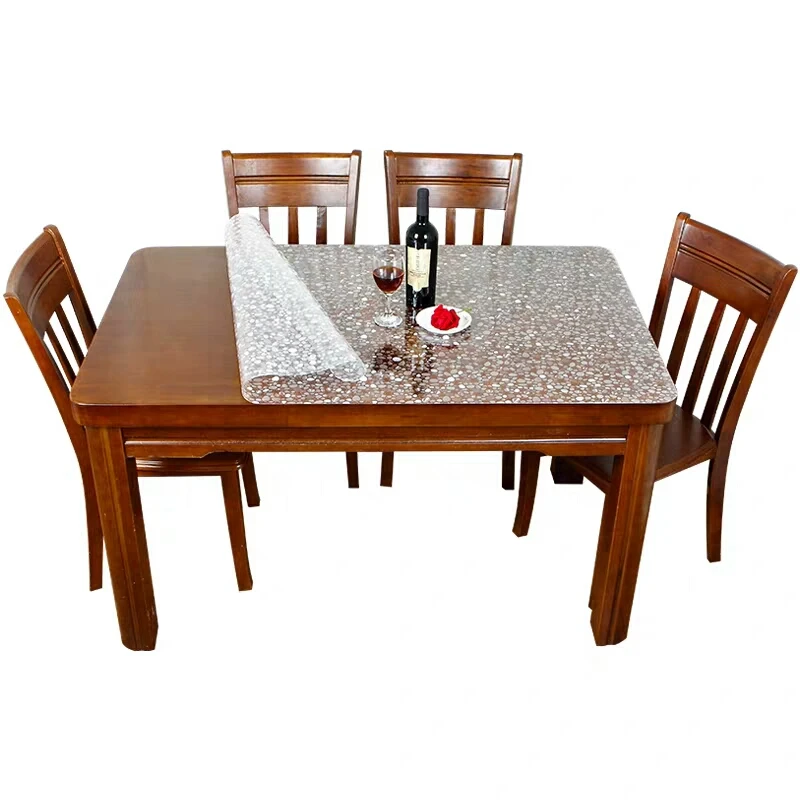 Водостойкая ПВХ скатерть толщиной 1 5 мм из маслопластика модные скатерти мягкого