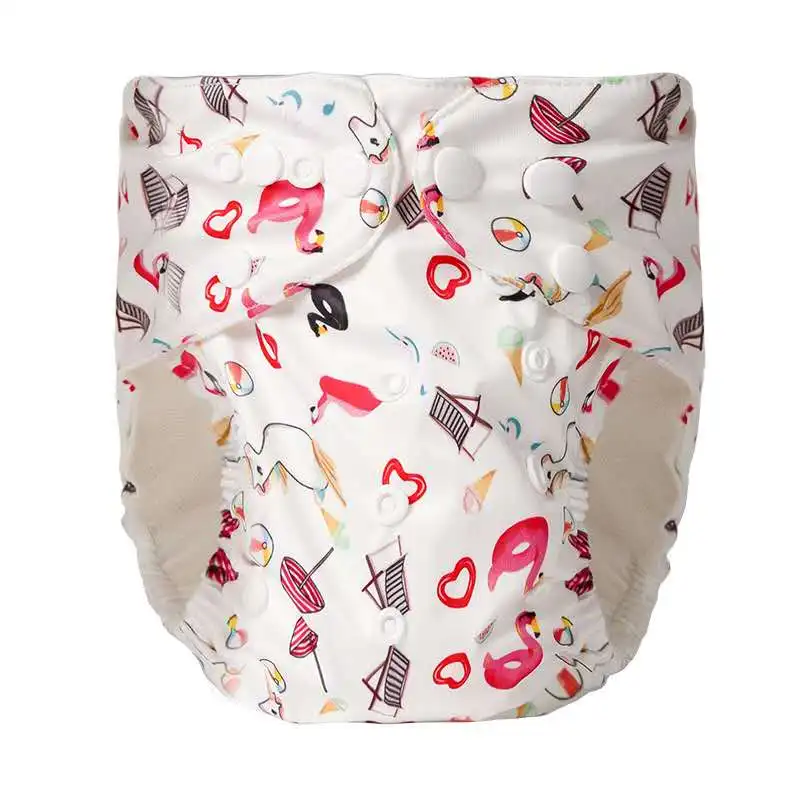 

Polyester fiber + velvet Newborn babies can be washed, reusable diapers, buttons can be adjusted in size