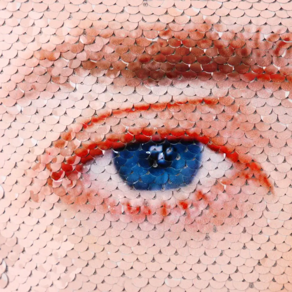 Новая подушка русалка обратимая клетка Николя наволочка с блестками