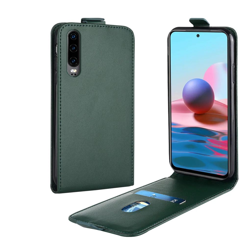 Кожаный чехол-книжка с вертикальной крышкой для Huawei P30 | Мобильные телефоны и