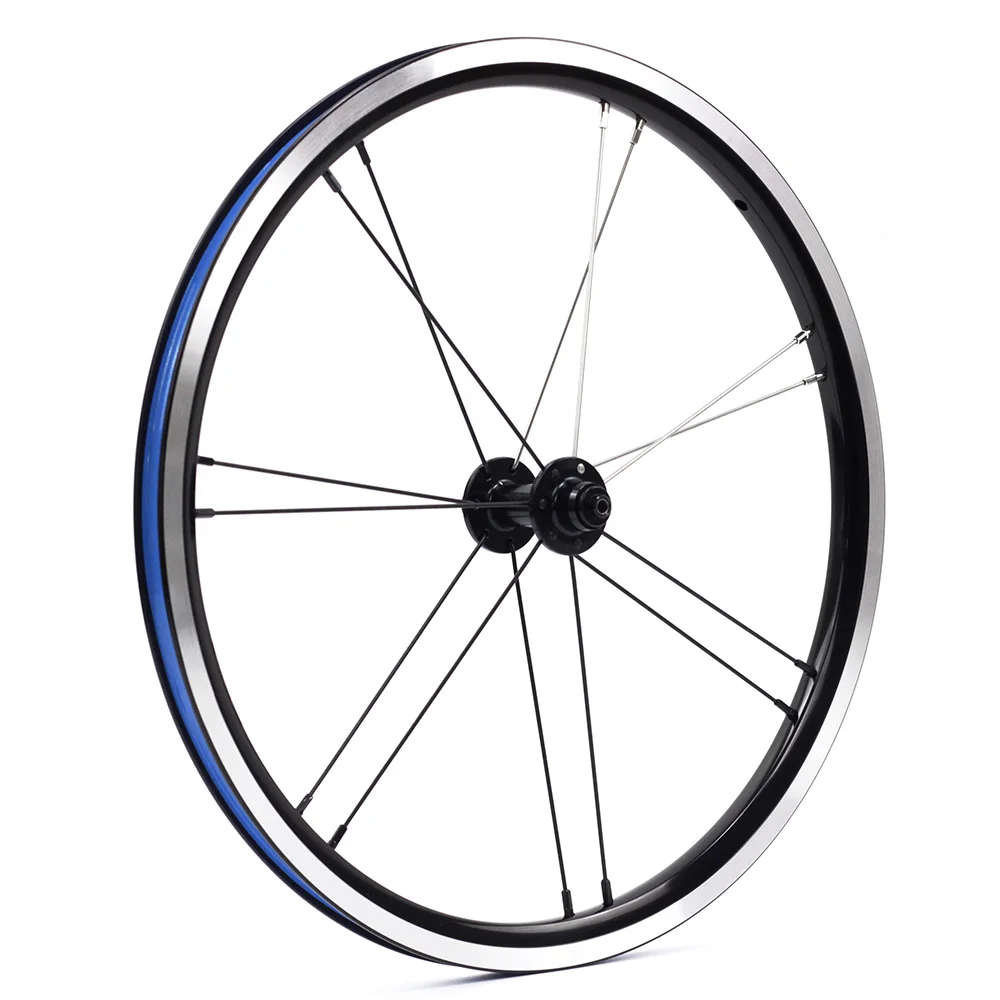 Silverock переднее колесо из сплава 1" 1 3/8" 349 обода тормоза 14H G2 прыгающие отверстия для Brompton 3sixty пользовательские велосипедные колеса разных цветов