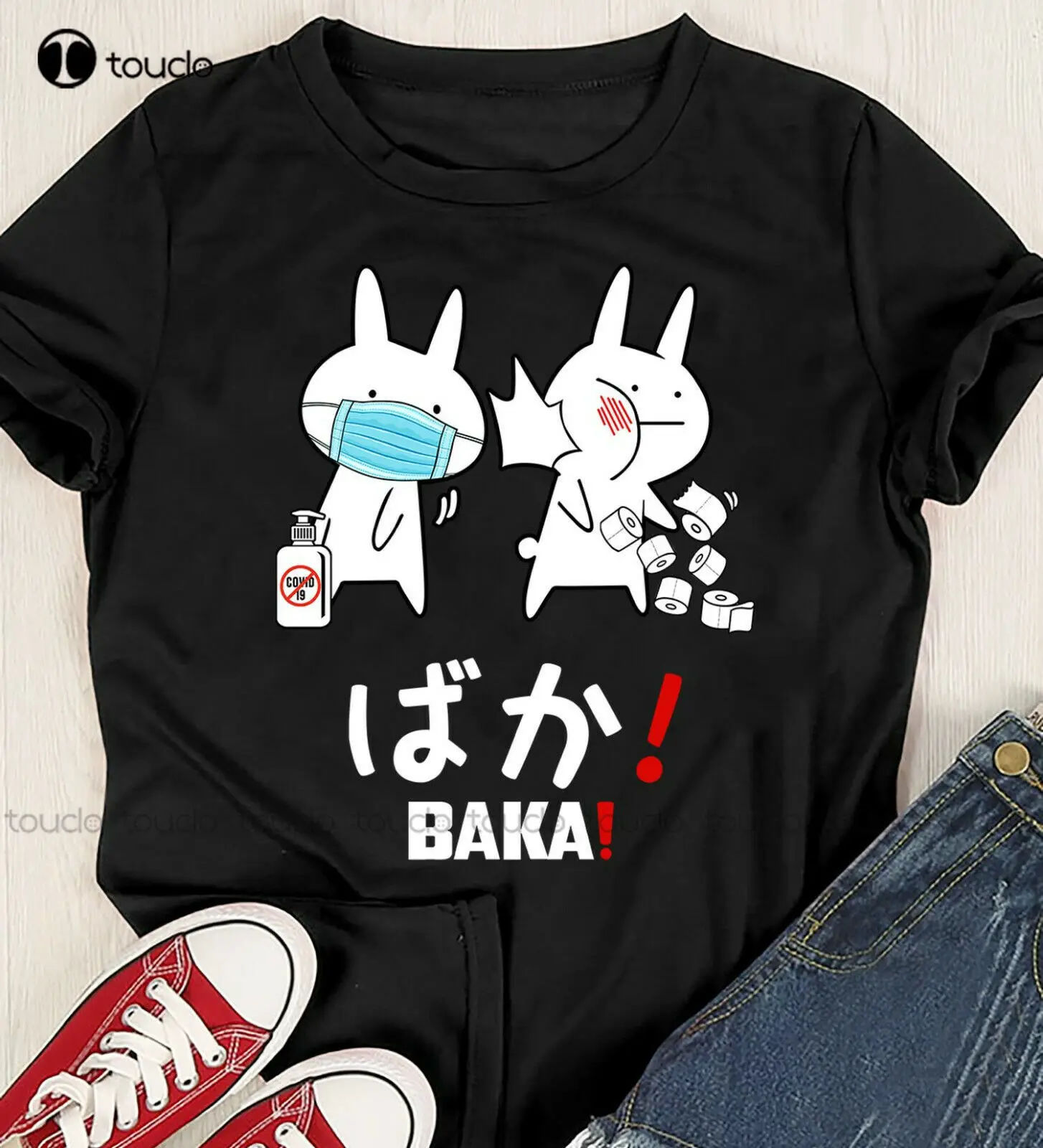 

Funny Anime Baka Rabbit Slap Japanese Toilet Paper Unisex T-Shirt xxxl t-shirts for men