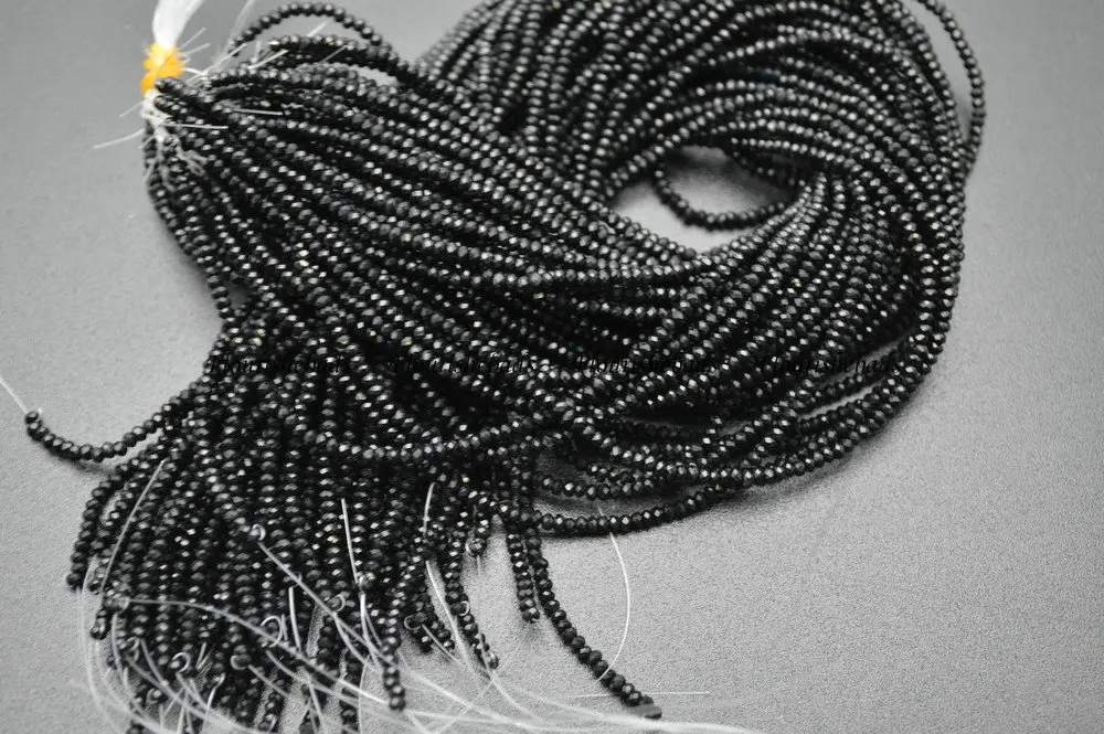 Различные цвета маленький 1 5x2 5 мм граненый стеклянный кристалл свободные бусины