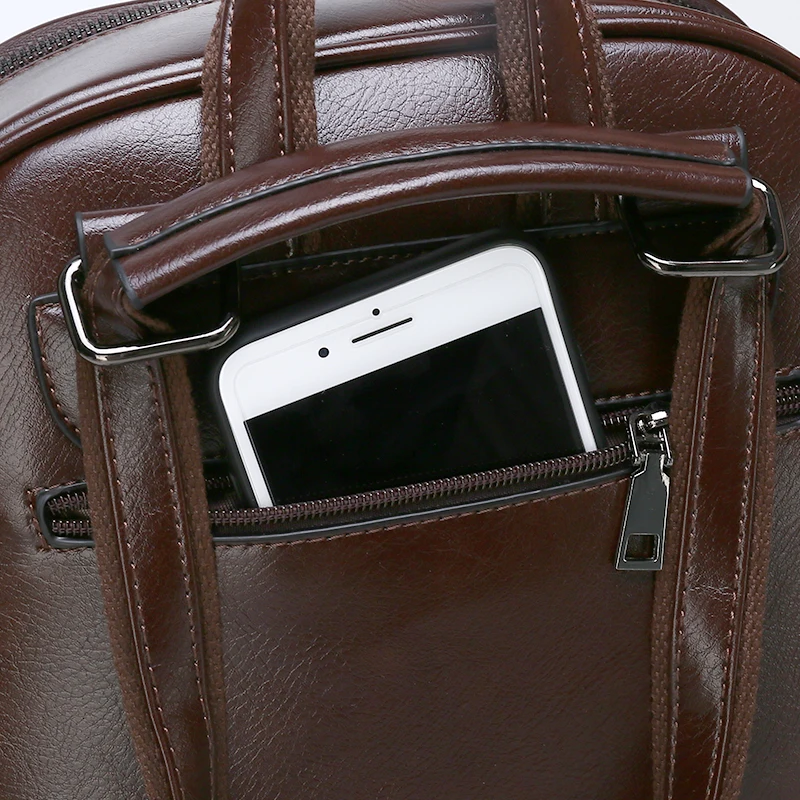 Винтажный кожаный рюкзак для женщин модные школьные ранцы повседневные