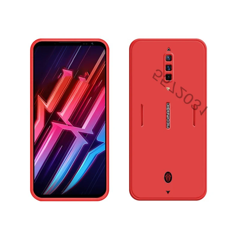 Для ZTE Nubia Red Magic 6 Чехол жидкостный Мягкий силиконовый чехол для телефона Pro