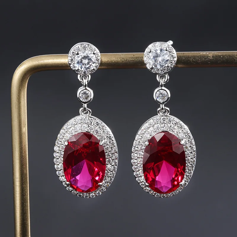 Набор свадебных ювелирных украшений Shipei кольца/серьги/кулон/Овальная огранка из