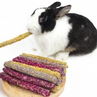 6pcs pet snack stick molar chewing toys small pet dental care chewing snack toothpaste suitable for rabbits hamsters chinchillas