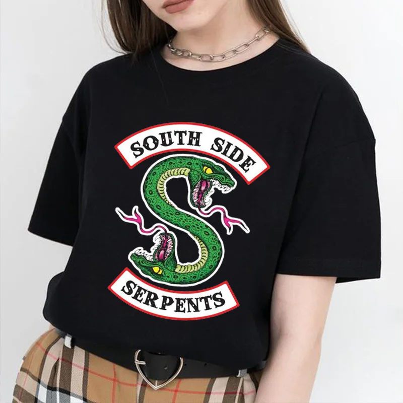 Женская футболка с принтом Змея в стиле Ретро|Футболки| |