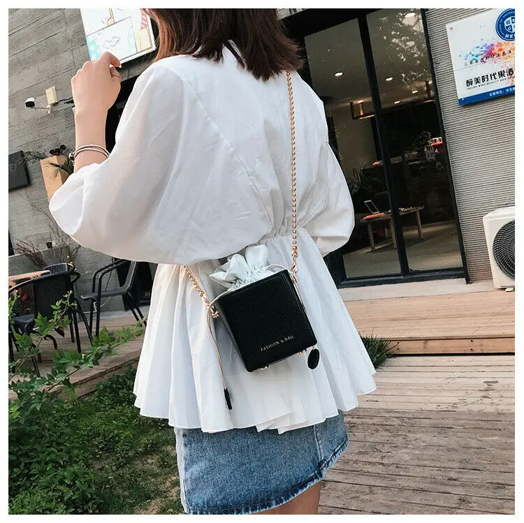 Сумка для женщин 2020 мини стиль сумка мешок на шнурке сумки плечо женские