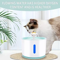 pet automatic drinking fountain plastic top cover 80oz2 4l large capacity ultra quiet with led lights suitable for cats and dog