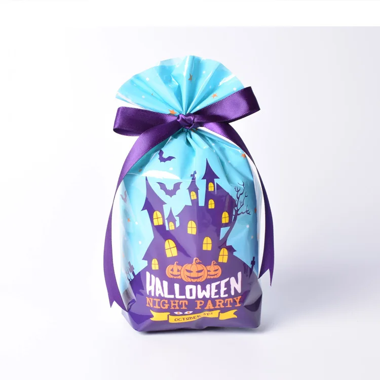 12 шт. сумка для Хэллоуина конфеты Печенье Подарочная упаковка дети Тыква замок