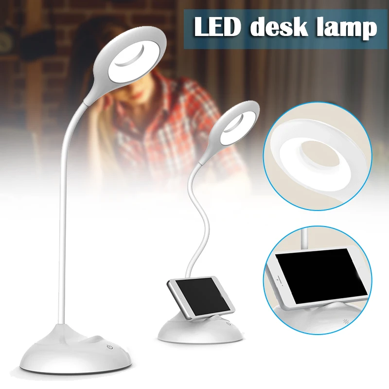 

LED USB Adjustable Multifunctional Standing Table Lamp with Phone Holder Eye-protection Reading Lamp Household DAG-ship