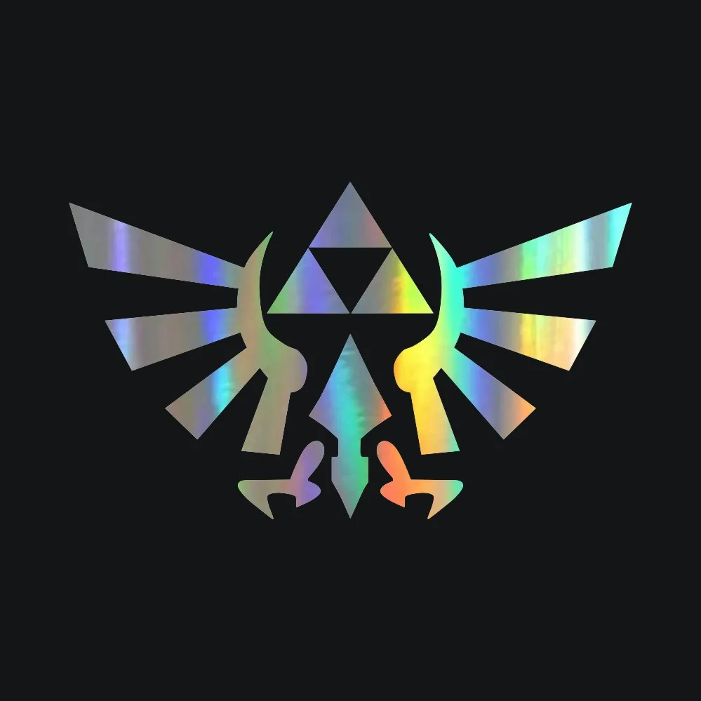 

Zelda Triforce Anime Car Sticker Motorcycle Decals 15cm*9cm vinyl Car Body Window Sticker Car Styling 0345