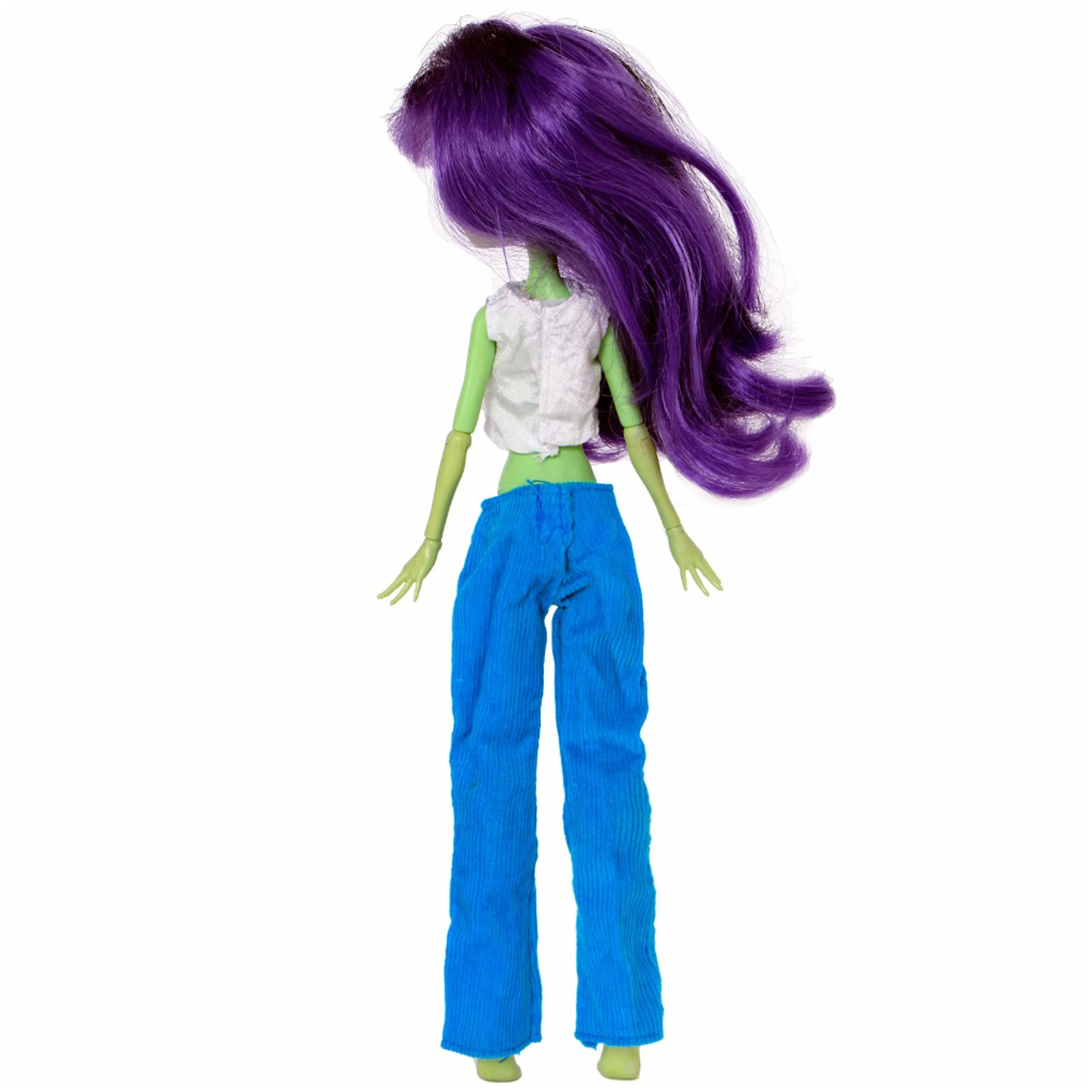 Модный наряд BJD повседневная одежда жилет мини блузка синие брюки Одежда для