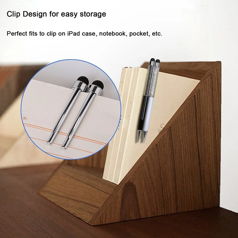 12 шт./упак. Bling 2 в 1 тонкий Кристальный ручка стилус со стразами и чернилами