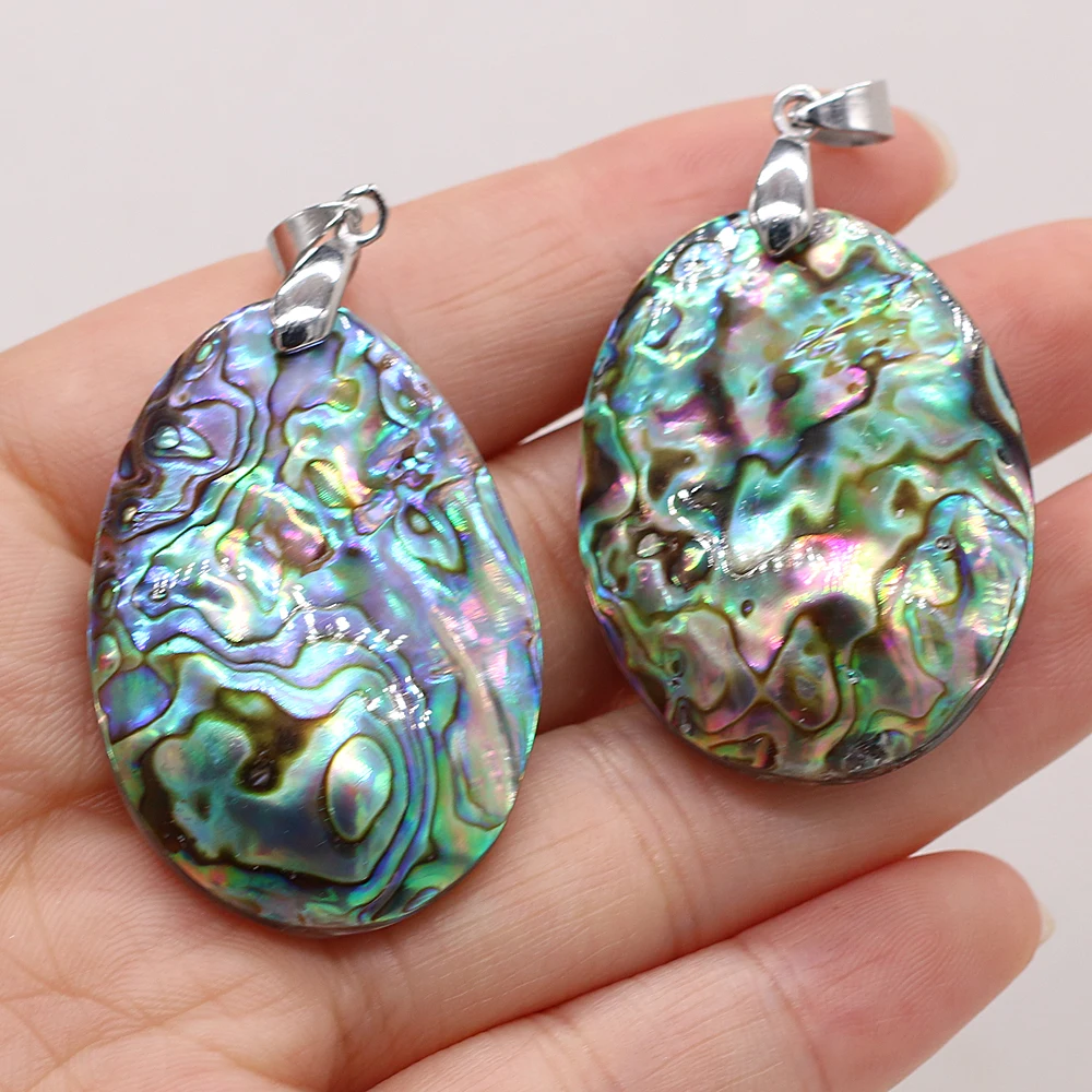 Трибальное колье и серьги с двухсторонним пендельом из раковины абалона в ярких цветах для женщин, используемые для реики-целительства и изготовления ювелирных изделий.