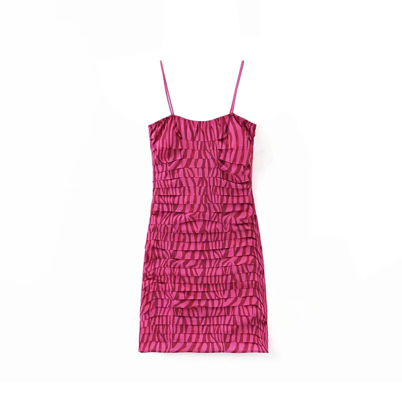 

Zebra strap dress female summer 2020 new sexy hip skirt retro skirt