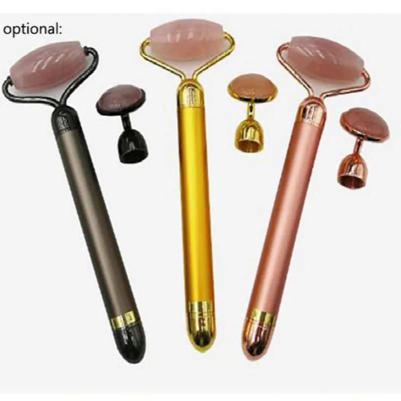 Нефритовый электронный вибрирующий массажер для лица похудения против морщин