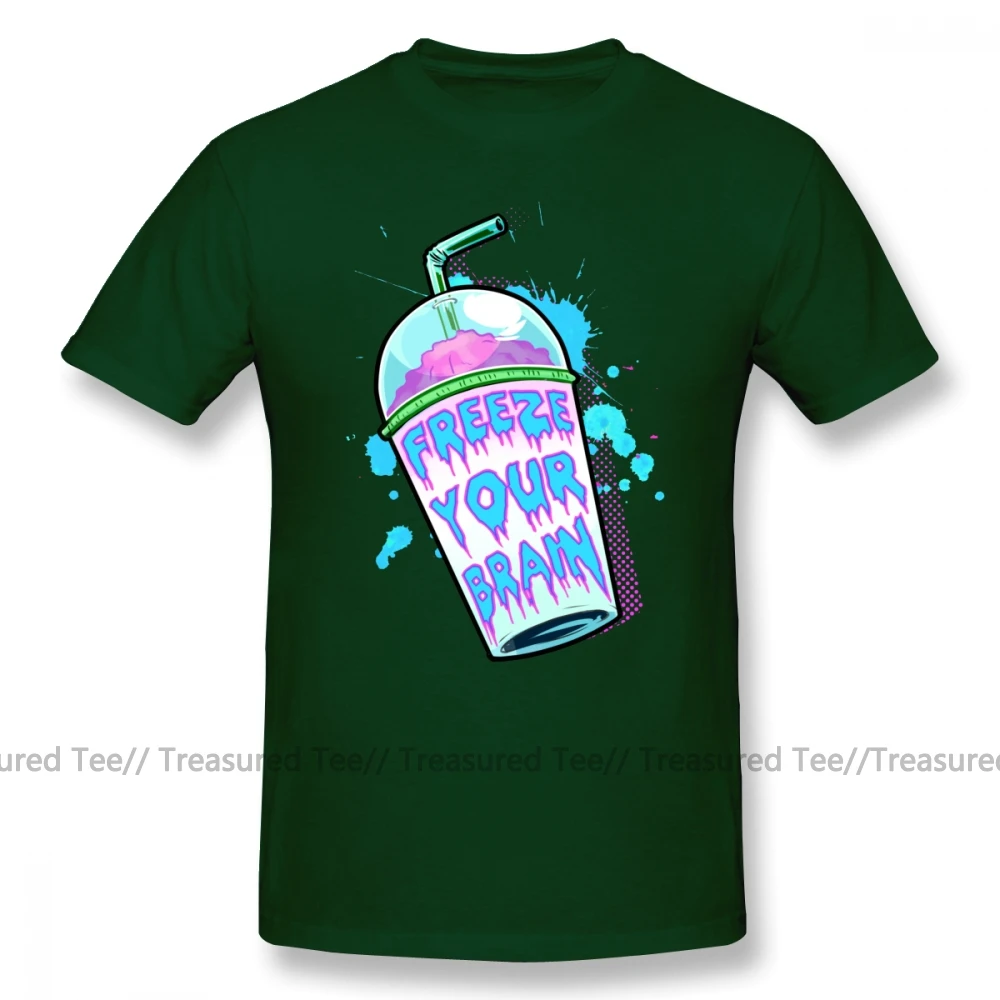 Heathers футболка Freeze Your Brain футболка негабаритных мужчин футболка лето 100 хлопок короткий рукав милый Графический Tshirt1 - Цвет: Dark Green