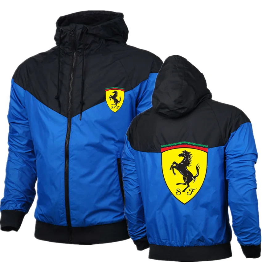

Car Hoodie Men Casual Track Suit Men's Sportswear Hoodie Jogging Zipper Outdoor Fitness Clothes Hooded Sweatshirt European Size