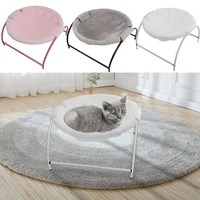 pet cat hanging bed house round soft cat hammock cozy rocking chair detachable pet bed cradle house for dog cats nest mat