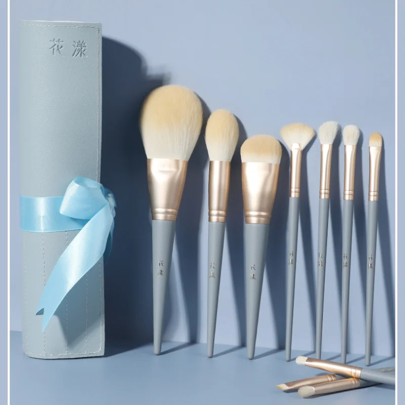 

GY 10 Makeup Brushes Set Professional Brushes Cheap Powder Brush Eye Shadow Brush Animal Hair Soft Hair