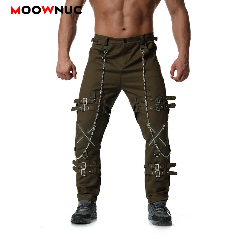 

Осенние брюки в стиле милитари размера плюс, уличная одежда для мужчин, Карго, повседневные мужские хлопковые брюки в стиле сафари, мужские ...