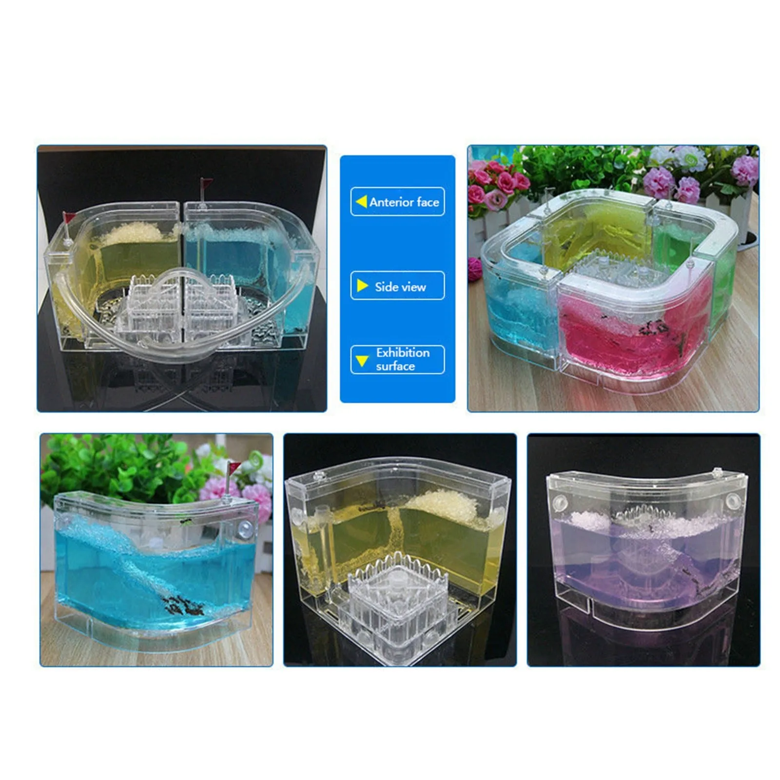 

Ant Farm Castle with Tubes, Habitat Educational & Learning Science Kit Toy for Kids & Adults - Allows Study of Ecosy