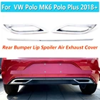 1 комплект диффузор для заднего бампера, спойлер для губ, выхлопная полоса для выхода воздуха, Накладка для Volkswagen, для VW Polo MK6 Polo Plus 2018 19 +