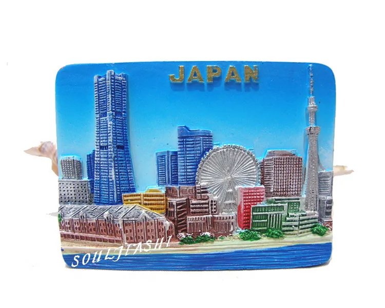 

Japan Souvenir Creative Gift Resin Tokyo Sky Tree Ferris Wheel Magnetic Fridge Magnet