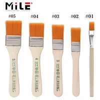 mile 5pcs soft cleaning brush computer keyboard pc dust cleaner wood handle for electronics mobile phone pcb repair tools set