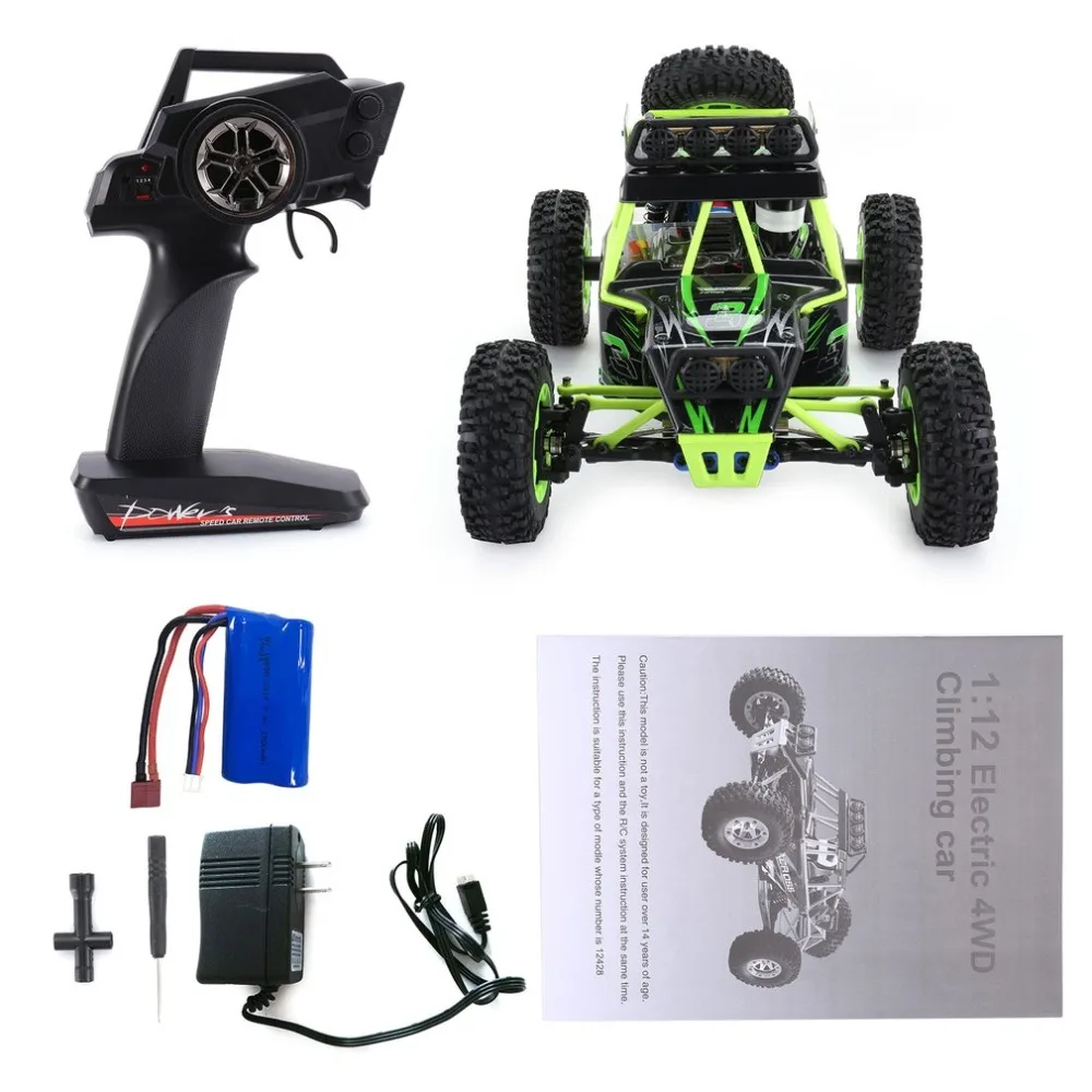 Оригинальный Wltoys 12428 Радиоуправляемый игрушечный автомобиль для скалолазания 1:12