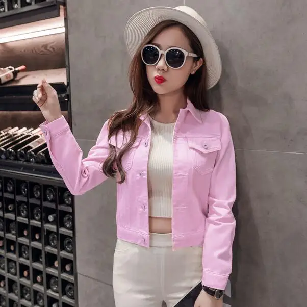 2019 джинсовая куртка женская весна 2XL XL осень ручная щетка длинный рукав стрейч