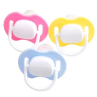 newborn baby soft silicone round orthodontic dummy pacifier teat nipple soother silicone thumb play mouth children care supplies