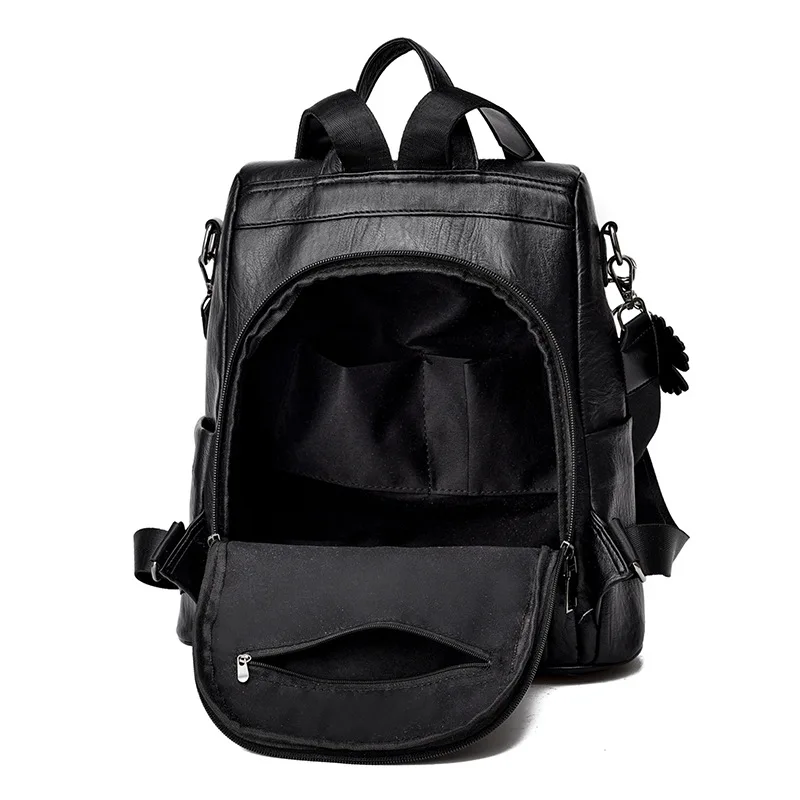 

Free shipping splicing simple backpack new fashion anti-theft backpack trend one shoulder messenger bag female bag school bag