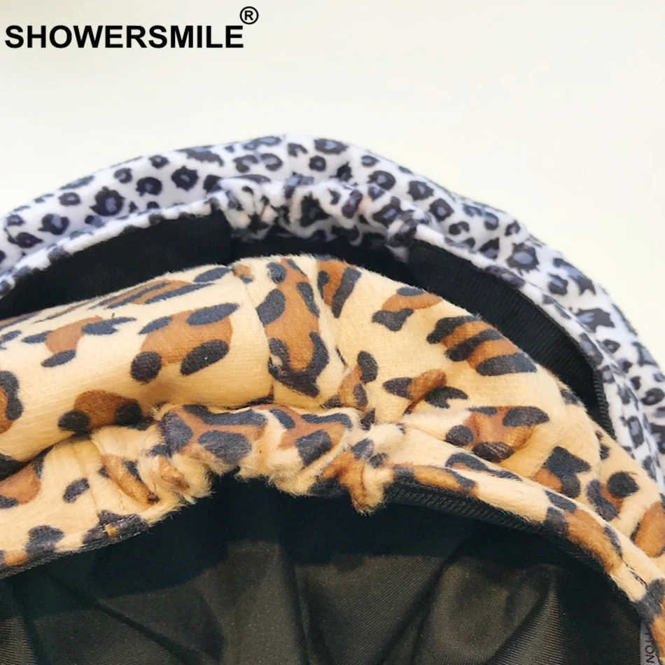 SHOWERSMILE кепки газетчика зимняя хлопковая восьмиугольная шляпа Женская