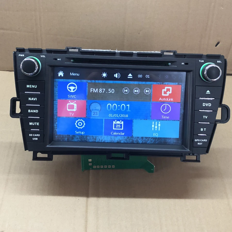 BYNCG 8inch 2Din Car DVD Player FOR TOYOTA prius 2009 2012 GPS Navigation in Dash PC Stereo TV gps Radio BT SD USB|Автомагнитолы| |